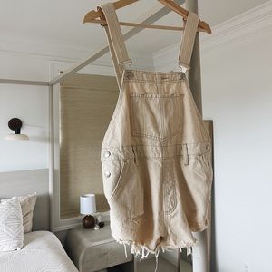 Free People Short Overalls